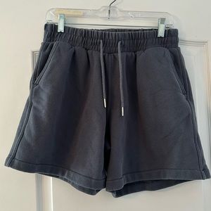Abercrombie and fitch soft essentials relaxed fit short.   Dark blue